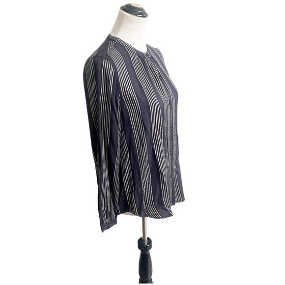 Rails Elouise Segrada Stripe Button Down Blouse Black White Size Small NWT - Picture 7 of 11
